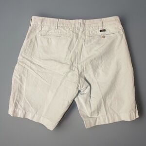 Faherty Men's Light Blue Chino Mixed‎ Linen Shorts -32